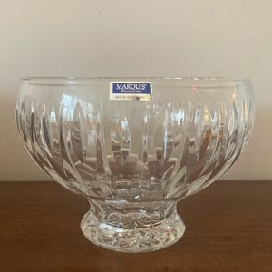 Large Marquis by Waterford Sheridan Collection 10" Crystal Bowl